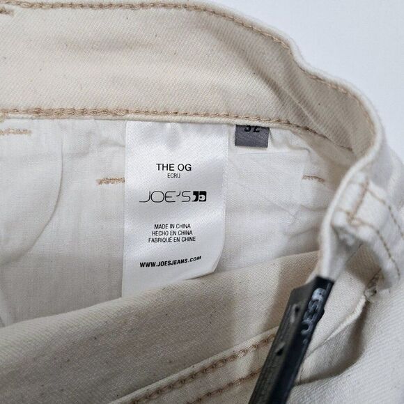 NEW - Joe's Jeans -32 - The OG Women's Straight Ankle Denim Jeans Ecru - Picture 8 of 9